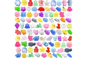 Moonmen 50pcs Mochi Squishy Toys Mini Kawaii Squishy Party Favors for Kids