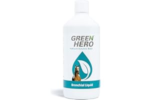 Green Hero Bronchial Liquide pour chevaux aux herbes aromatiques - Jus bronchique pour renforcer et soulager les voies respiratoires - 1000 ml