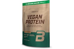 BioTechUSA Vegan Protein | Batido a base de arroz y guisantes con superalimentos y aminoácidos | Sin azúcar, lactosa ni gluten, 2 kg, Maní