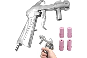 JEEJINYAN Sandstrahlpistole, mit 4 KeramikdüSen, für Sandstrahler, SandstrahlgeräTe, Sandstrahlpistole Druckluft, Sandstrahlen