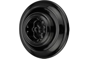 ADAKAT Podtynkowe gniazdko porcelanowe retro, All-in-One, seria PR1, czarne