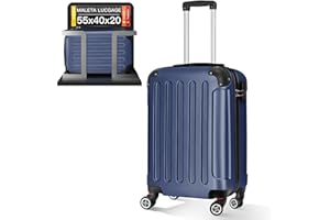 ARTREE Maleta de Cabina 55x40x20 ABS, Ligera y Compacta para Viajes en Avión, Equipaje de Mano para Hombre y Mujer, Dimensiones 52 cm