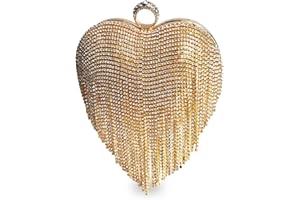 CORIOS Sac de Soirée pour Femme Sac en Strass à la Main Diamond Embrayage Sacs D'épaule de Mariée Sacs Fourre-Tout Élégant Pochette Portefeuille pour Ceremonie Mariage Cocktail Fête Or