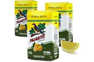‎YERBEE Yerba Mate Tee Pajarito Limon/Zitrone 1.5 kg (3 x 500g) | Yerba Mate aus Paraguay | Detox und Energie Getränk