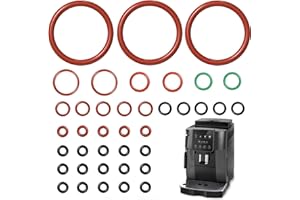 Ancable Set di 39 guarnizioni O-ring, set di manutenzione, anello di tenuta compatibile con macchine da caffè automatiche DeLonghi ESAM/ECAM/ETAM, per unità di erogazione Thermoblock accessori