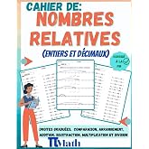 Cahier Des Nombres relatives, Positives et N&eacute;gatives, Entiers et D&eacute;cimaux: droites gradu&eacute;es, comparaison, arrangement des nom