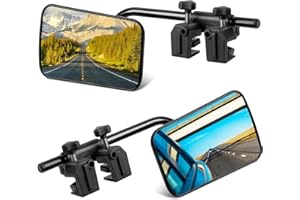 RIOKKO 2 Stück Universal-Wohnwagenspiegel, Abschleppspiegel, Einstellbar und Passend für alle Gängigen Fahrzeuge Wohnwagen, Autos, Caravans