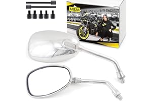 AREA LONGBOARD Juego de espejos retrovisores compatible con Vespa ET2, ET4, 50, 125, 200 / 2 espejos Vespa PX (V8)