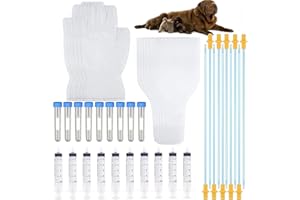 BOW CALICO Juego de 10 Kits de cría Canina, Suministros de cría de Perros, Kit de inseminación Artificial para Mascotas, Kit de cría de Perros para Mascotas pequeñas y Medianas