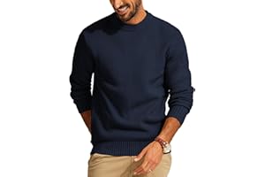 PJ PAUL JONES Herren Feinstrick Pullover Langarm Regular Fit Strickpullover mit Rundhals
