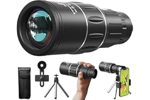 MAXDONE Monocular, 16x52 Monocular Telescope, Monoculars for Adults with Smartphone Holder & Tripod, Compact Monocular for Hiking Camping Bird Watching