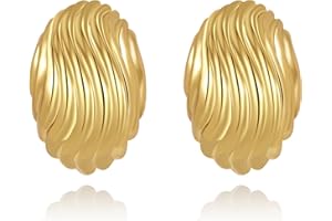 Anten Pink Orecchini Donna Cerchio,18K Orecchini Donna Oro, Orecchini Anallergici Donna, Gioielli Regalo per Donna Ragazza Bambina