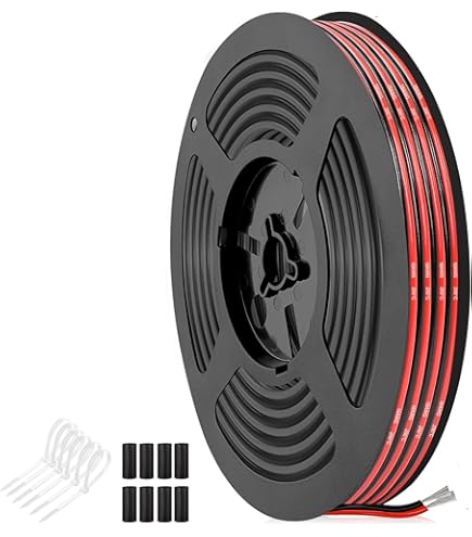 10m Cable Transparent 2 Core Wire Max 12v 28awg Diameter 3mm Thickness 1.5mm Flat Clear Pv XiXi - View #7
