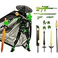 T13 Action Figure, T13 Action Figures, Polyarticular Movable Action Figure Robot Figure Desktop Decoration for Kid Desktop Decorations for Game Lovers Toys Gift or Birthday Present (Black Green)
