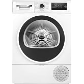 Bosch WTR85V00ES Series 4 Heat Pump Dryer, 8 kg, White | Gently dry your clothes with reduced energy consumption.