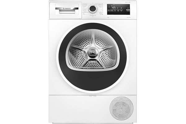 Bosch - Secadora con bomba de calor, 8 kg, Serie 4, Easy Clean, AutoDry, Antiarrugas, Blanco, WTR85V00ES, Lanzamiento 2025