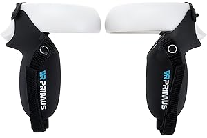 VR Primus® Grips - Protection du contrôleur - Compatible avec Meta Quest 2 - Accessoires - 1 Paire, Noir