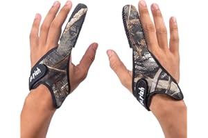 Yoshikawa Dr.Fish Set 3 Carp Sea Fishing Tackle Finger Stall Glove Anti-slip Camo Non-slip