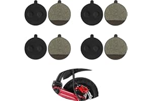 GÉNÉRIQUE 4 pares pastillas de freno para patinete eléctrico KUGOO M4/M4 Pro, piezas de repuesto de freno semi-métalicos, bicicletas patines de disco de metal y resina