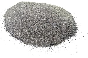 PYROPOWDERS.DE Poudre de fer dur 100-300 µm dans différentes quantités, 1000g, gris, 1