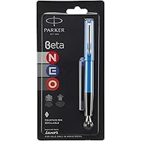 Parker Beta Neo CT | Fountain Pen | Body Color - Blue | Ink Color - Blue