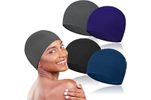 TSKNOMO 4 Pcs Soft Chemo Headwear for Women, Lightweight Hair Cap for Sleep Chemo Caps Sleeping Cap for Chemo Hair Loss