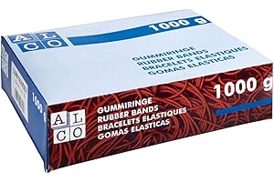 Alco-Albert 763 - Elastiques, 200 x 6 mm, 1 kg, rouge