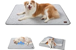 Snocyo Coperta Impermeabile per Cani, Rinfrescante e Peluche Doppia Faccia, Morbida Coperta per Animali, per Cani di Taglia Piccola, Media e Grande