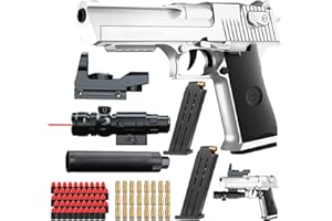 Bybykoi Spielzeug Pistole Kinder Pistole Wüstenadler M1911 for Kinder,Spielzeugpistole Schaumstoff-Blaster Toy Gun