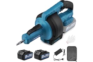 XIIW Rohrreinigungsmaschine Furet Déboucheur de Canalisations Sans Fil 610 tr/min - avec 2x batteries 21V 4,0 Ah - Arbre Flexible de 9mm 7,6m Tarière de Vidange Adapté au Diamètre du Tuyau de 16-85mm