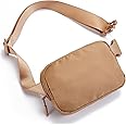 Telena Belt Bag for Women Men Fashionable Crossbody Fanny Pack for Women Waist Bag with Adjustable Strap, 1-Light Brown, Belt Bag