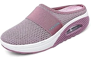 Scarpe Traspiranti e Casual con Cuscino d'Aria Scarpe Ortopediche Antiscivolo per Cuscino d'Aria Scarpe da Passeggio Slip-on con Cuscino d'Aria da Donna Dinint
