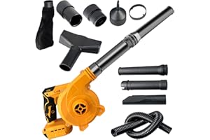 HONEYHOUSE Akku-Laubsauger Laubbläser Kompatibel mit Dewalt akku 18/20V, Elektrischer Laubsauger/Laubbläser mit Blas und Saugset, Akku-Laubbläser Set/Sauger (ohne Akku, ohne Ladegerät)