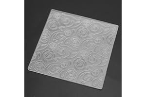 HAOX Paper Craft Making Tool DIY Embossing Folder, Embossed Template, Durable Rose Pattern Card Scrapbook Supplies for Home Popular Embossing Machines Kids