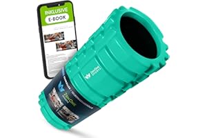 ZENONE SPORTS ZenRoller Foam Roller pour Le Points de Déclenchement, Massage Roller pour la Tension Musculaire, favorise la Circulation Sanguine et la Régénération Musculaire, e-Book et Exercices Inclus (Vert)