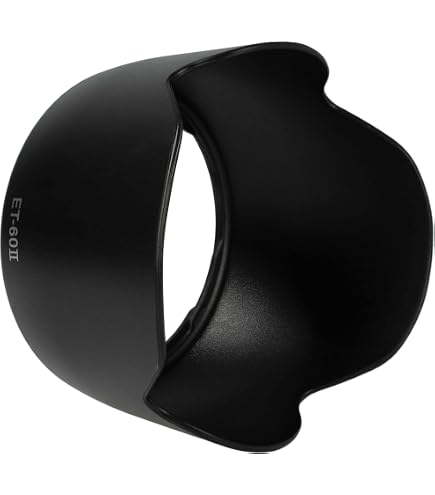 Vhbw Paraluce Per Obiettivi Canon Da 37mm – Rettangolare, Nero, In Plastica, Con Tappo, Riduce La Luce Parassita