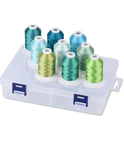 Dalipo Polyester-Nähgarn – 1000m, Blau, Für Nähmaschine & Handarbeit