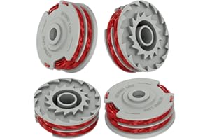 ERHUO Strimmer Spool Line,Double Autofeed Spool, Ø0.05 in 36ft Strimmer Spool,Replace of FLY021,Compatible with Flymo Power/Mini/Trim Grass Trimmer (4PCS)
