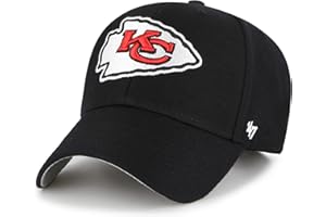 47 Kansas City Chiefs NFL MVP Unisex Baseball Cap, Adjustable, Team Badge, Black