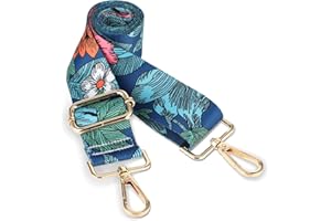 GEEHUA Correa de cartera ajustable, correa de hombro de 1,5 pulgadas de ancho, accesorio de repuesto con cierres de mosquetón para embrague DIY decorativo (estilo A)