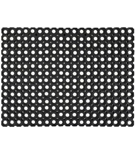 Tapis En Caoutchouc Octogonal Extra Résistant - 23 Mm D'épaisseur, 100x350 Cm - Pour Extérieur Commercial/privé, Antidérapant Et Drainant - 6