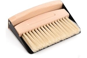 EHUIHUAN Pequeño Escoba y Recogedor Magnético, Portátil Escoba para Limpiar Tableros de Mesa, De Madera Polvo y Suciedad, Escoba Pequeña, Escobas para Barrer