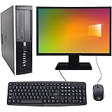 Complete set of 19in Monitor and HP 8300 SFF Quad Core i5-3470 8GB 500GB WiFi Windows 10 64-Bit Desktop PC Computer (Renewed)