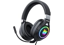 ONIKUMA K15 3D Stereo Gaming Headphone Headset for Laptop PS4 PC Xbox One PS5 Controller, Noise Cancelling Over Ear Headphone