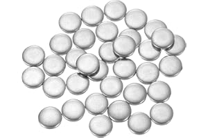 QUARKZMAN 120Pcs Disques en Acier Inoxydable, 6mm de Diamètre, 1mm d'Épaisseur en Acier Inoxydable 304 Feuille Ronde Plate Ronde pour l'Estampage du Métal et la Fabrication de Bijoux