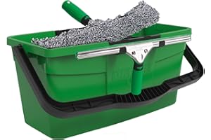 Unger AK013 Kit de nettoyage de fenêtre avec essuie-glace, couverture en microfibre, godet