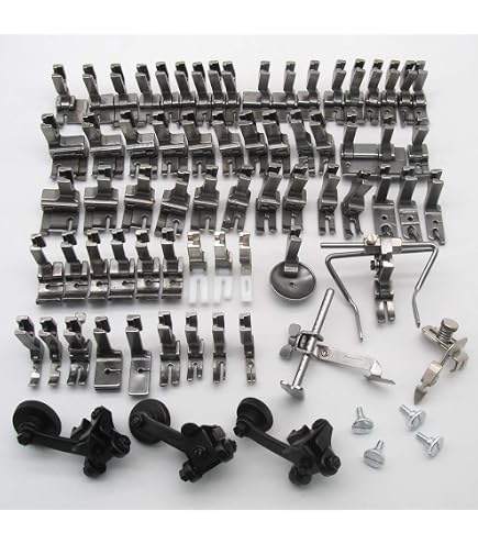 CKPSMS Brand:1 Set Revolver Presser Foot Holder And 25pcs Presser Feet #KP-19228 Compatible With Juki Brand DDL-8700 Brother DB2-B755 (KP-19228
