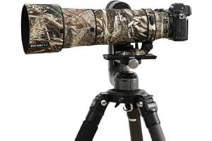 ROLANPRO Custodia impermeabile mimetica per obiettivo Nikon Z 180-600 mm F/5.6-6.3 VR copertura antipioggia lente custodia protettiva per abbigliamento #9 erba impermeabile