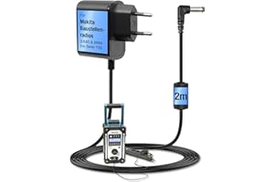 Wicked Chili Adaptateur Secteur Compatible avec Makita Radio DMR 116 112 110 109 108 107 106 BMR 105 104 103 Chargeur remplace l'original câble de Charge SE00000101 SE00000078 SE00000265, 180cm
