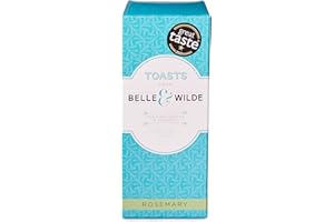 Belle & Wilde Rosemary Artisan Toasts | Handcrafted, With No Preservatives, Suitable For Vegetarians & 100% Gluten Free | Perfect With Cheese, Dips & Pâtés